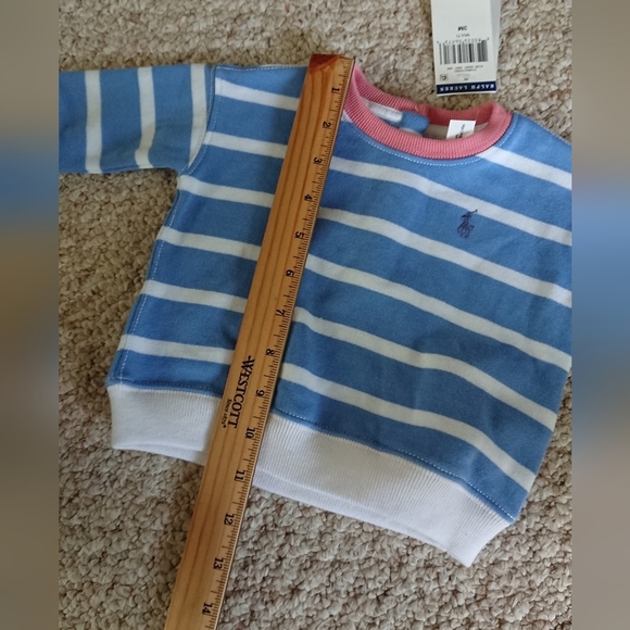 New With Tags RALPH LAUREN Baby Crewneck Sweatshirts 3M - Picture 12 of 15